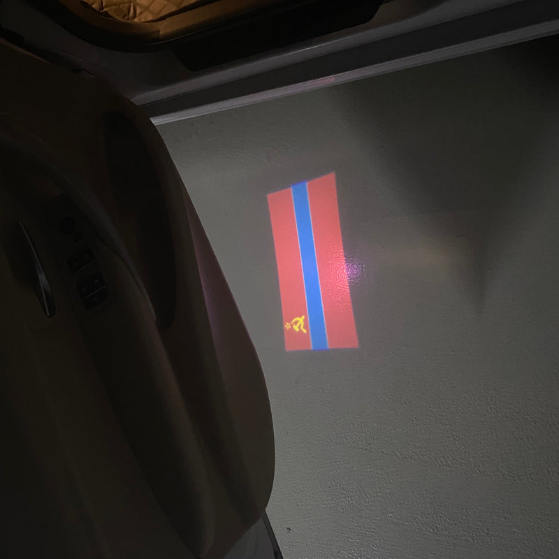 Приднестровская Молдавская Республика  National Flag  logo door lights (quantity 1 = 1 sets / 2 logo film /  Can replace of lights  other logos )