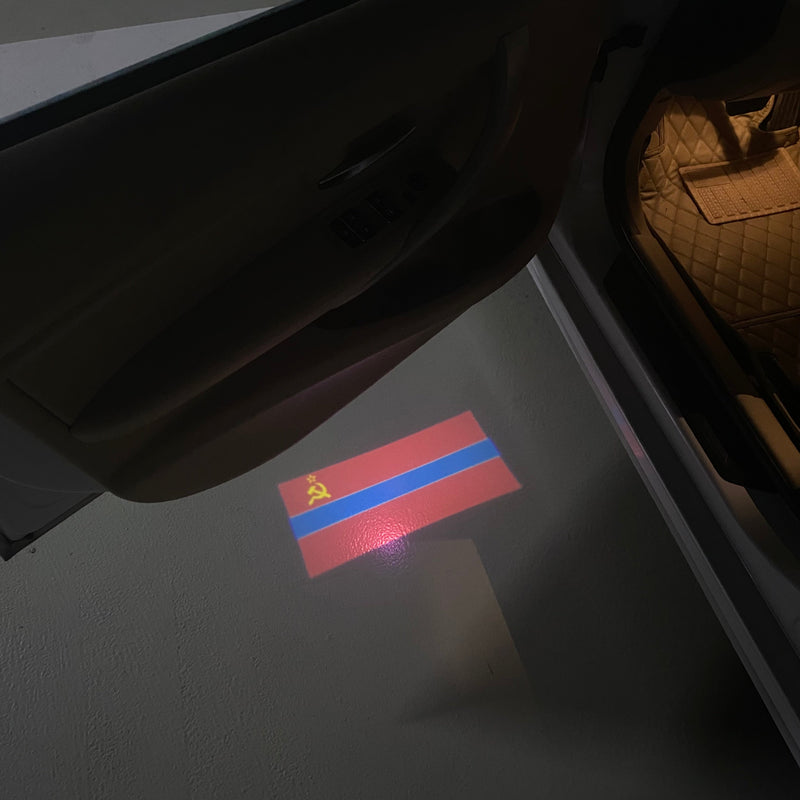 Приднестровская Молдавская Республика  National Flag  logo door lights (quantity 1 = 1 sets / 2 logo film /  Can replace of lights  other logos )