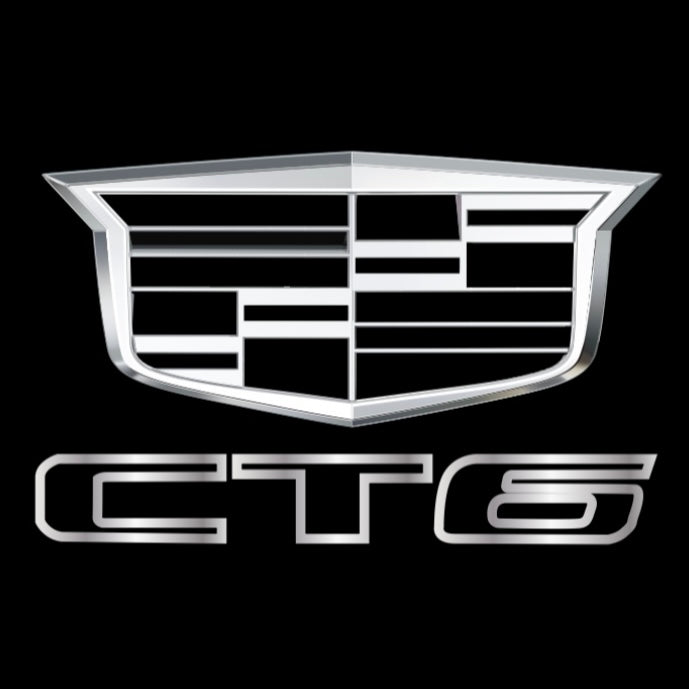 CADILLAC CT6 LOGO PROJECTOT LIGHTS Nr.2660 (quantity 1 = 2 Logo Films /2 door lights）