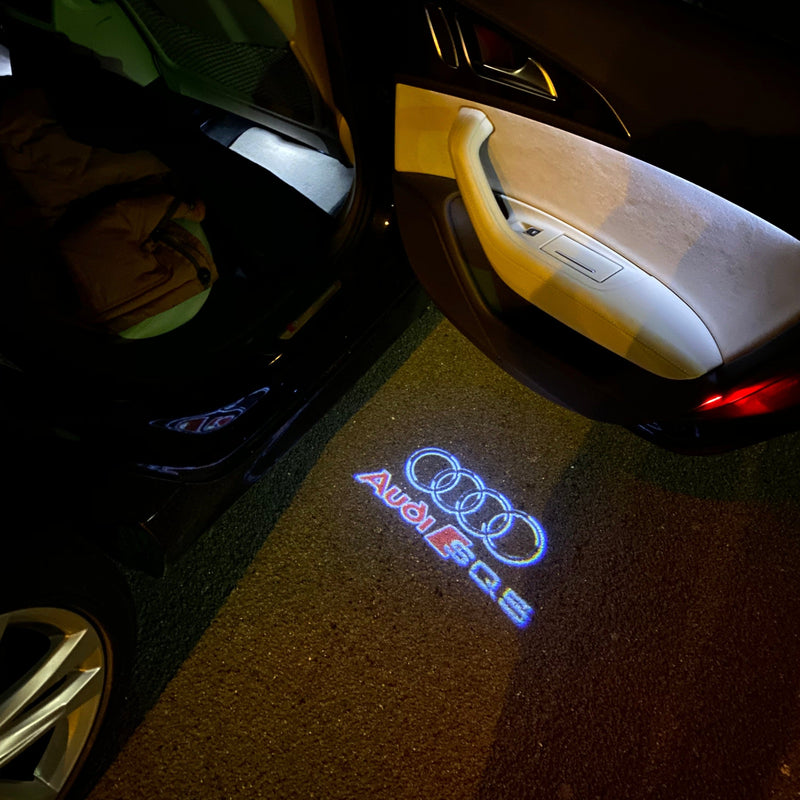 AUDI SQ5 LOGO PROJECTOT LIGHTS Nr.253  (quantity 1 = 2 Logo Films /2 door lights）