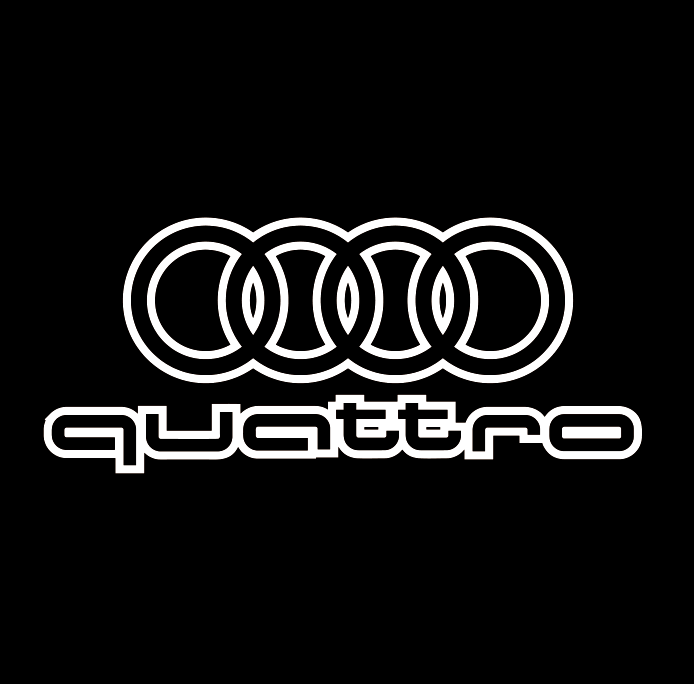 AUDI QUATTRO LOGO PROJECTOT LIGHTS Nr.3729