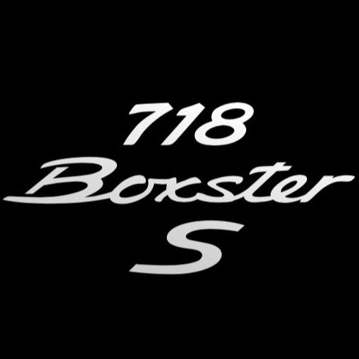 PORSCHE BOXSTER S LOGO PROJECTOT LIGHTS Nr.8019 (quantity  1 =  2 Logo Film /  2 door lights)