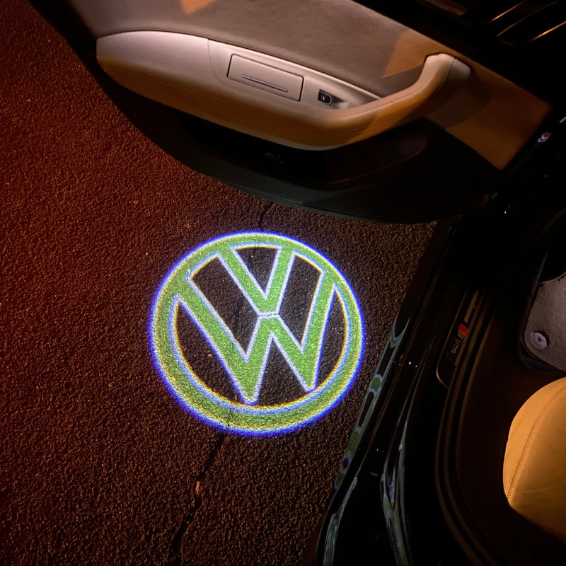 Volkswagen Door lights Original Logo  Nr. 159 ( quantity 1 = 2 logo film / 2 door lights)