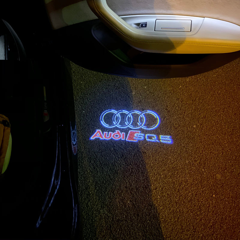 AUDI SQ5 LOGO PROJECTOT LIGHTS Nr.253  (quantity 1 = 2 Logo Films /2 door lights）