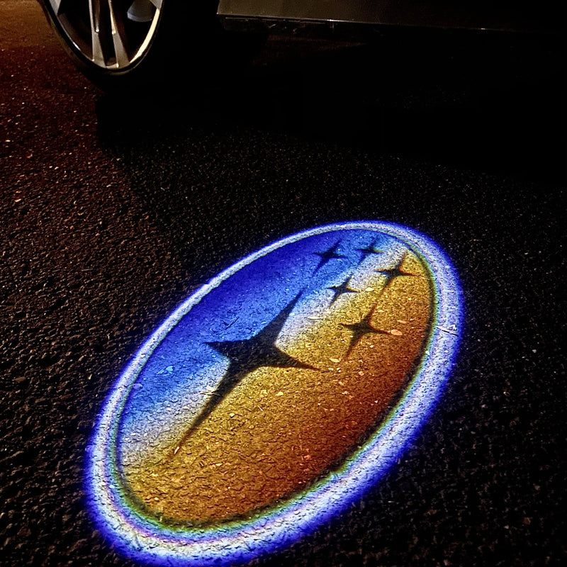 SUBARU  Original LOGO PROJECROTR LIGHTS Nr.03 (quantity 1 = 1 sets/2 door lights)