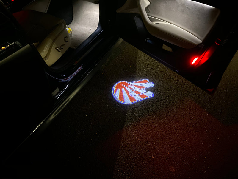 JDM LOGO PROJECTOT LIGHTS Nr.16 (quantity 1 = 1 sets/2 door lights)