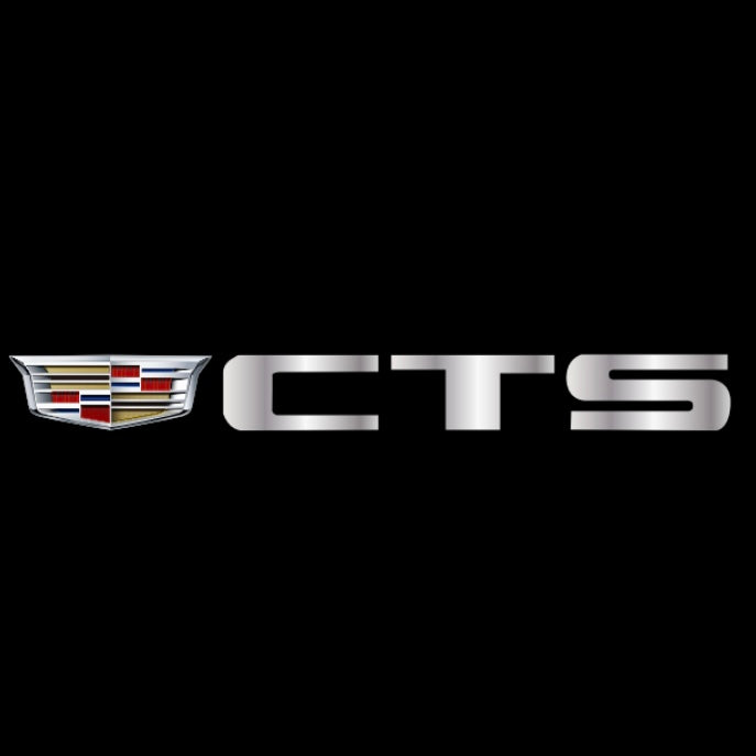 CADILLAC CTS LOGO PROJECTOT LIGHTS Nr.2663 (quantity 1 = 2 Logo Films /2 door lights）