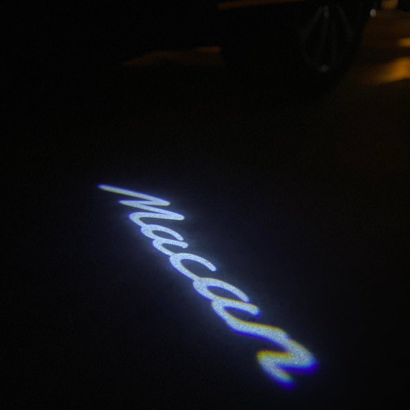 PORSCHE MACAN  LOGO PROJECTOT LIGHTS Nr.88 (quantity  1 =  2 Logo Film /  2 door lights)