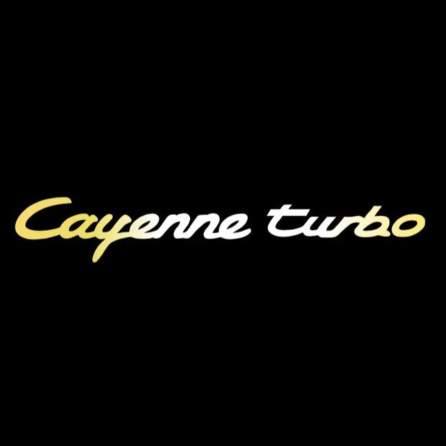 PORSCHE  Cayenne LOGO PROJECTOT LIGHTS Nr.39 (quantity  1 =  2 Logo Film /  2 door lights)