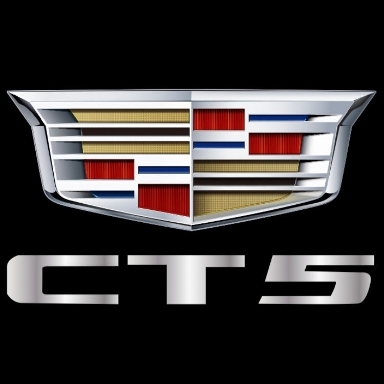 CADILLAC CT5 LOGO PROJECTOT LIGHTS Nr.2641 (quantity 1 = 2 Logo Films /2 door lights）