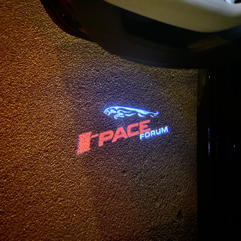 JAGUAR  I  PACE  LOGO PROJECROTR LIGHTS Nr.119  (quantity 1 = 1 sets/2 door lights)