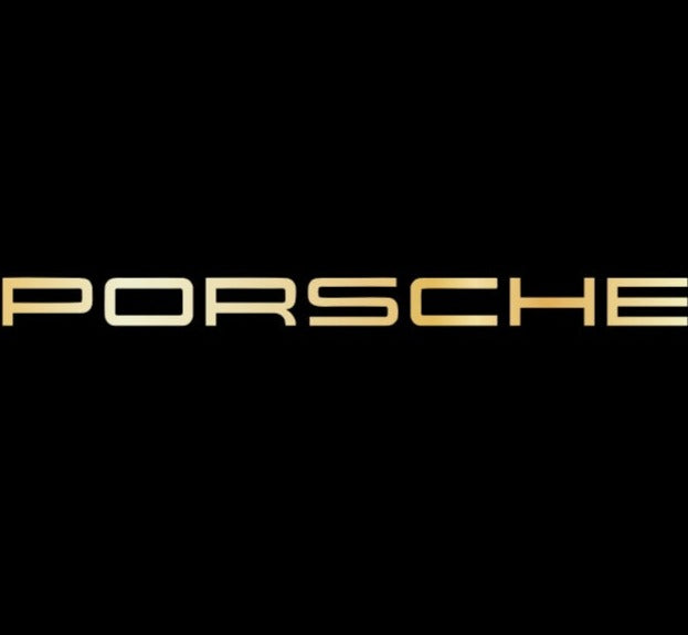 PORSCHE Original LOGO PROJECTOT LIGHTS Nr.60 (quantity  1 =  2 Logo Film /  2 door lights)