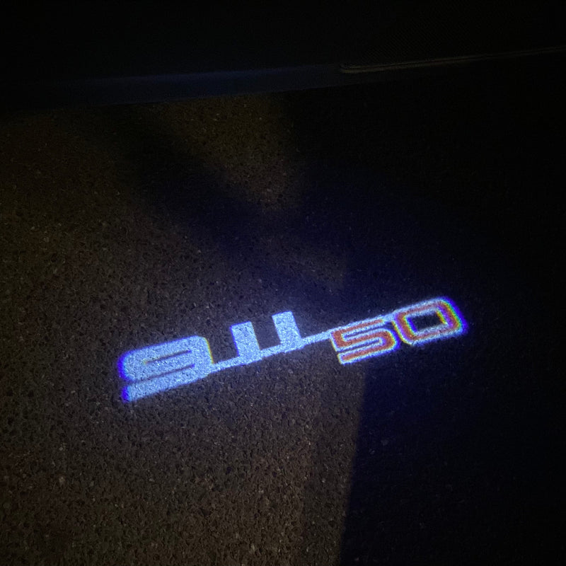 PORSCHE 911 LOGO PROJECTOT LIGHTS Nr.46 (quantity  1 =  2 Logo Film /  2 door lights)