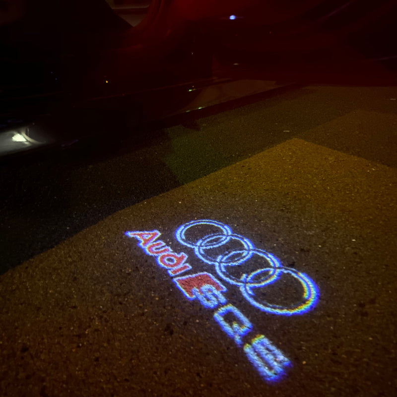 AUDI SQ5 LOGO PROJECTOT LIGHTS Nr.253  (quantity 1 = 2 Logo Films /2 door lights）