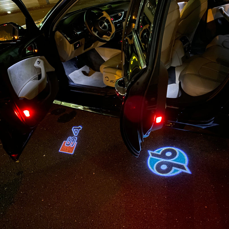 AUDI S4 LOGO PROJECTOT LIGHTS Nr.19  (quantity 1 = 2 Logo Films /2 door lights）