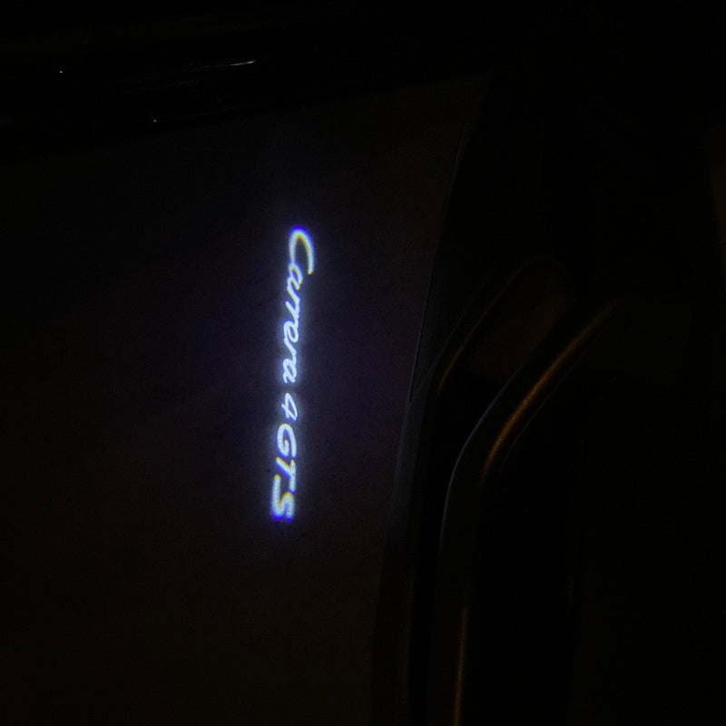 PORSCHE Carrera  LOGO PROJECTOT LIGHTS Nr.8085 (quantity  1 =  2 Logo Film /  2 door lights)