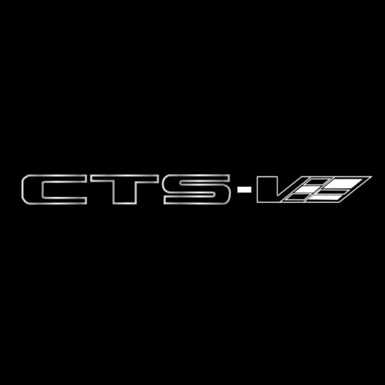 CADILLAC CTS LOGO PROJECTOT LIGHTS Nr.2596 (quantity 1 = 2 Logo Films /2 door lights）