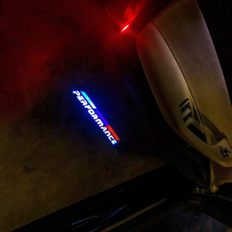 BMW M PERFORMACE  LOGO PROJECTOT LIGHTS Nr.12 (quantity 1 = 1 sets/2 door lights)