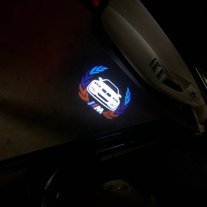 BMW M LOGO PROJECTOT LIGHTS Nr.03 (quantity 1 = 1 sets/2 door lights)