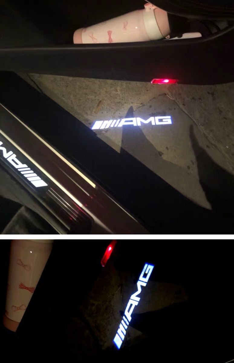 MERCEDES BENZ AMG LOGO LIGHTS Nr.17 (quantity 1 = 1 sets/2 door lights)