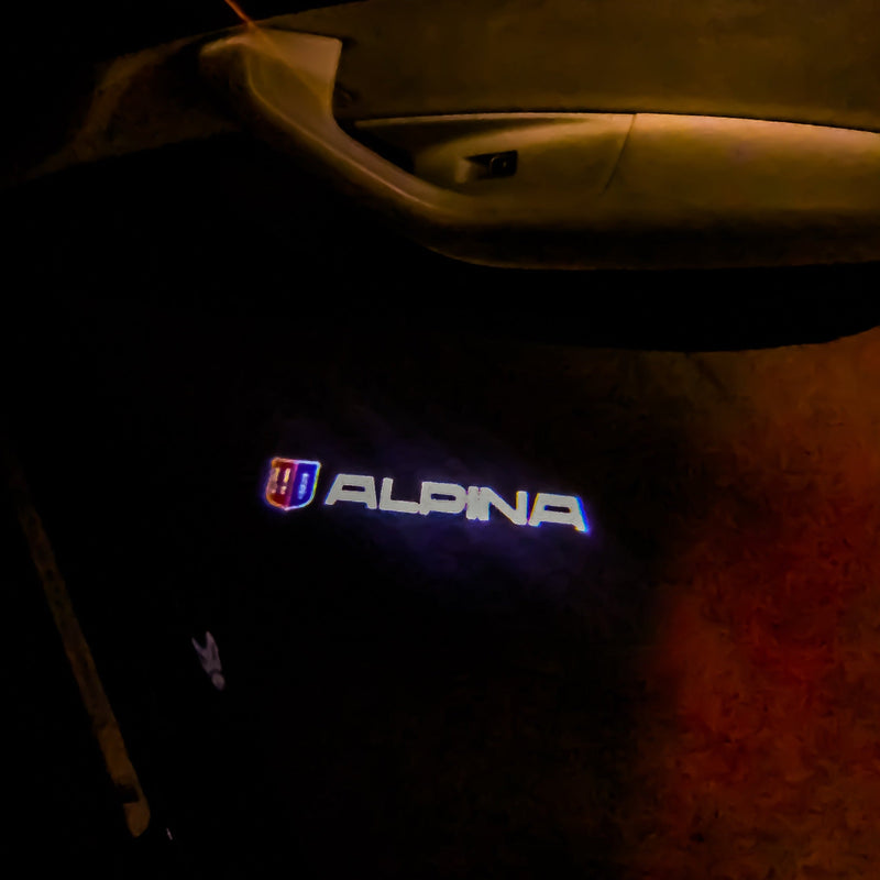 ALPINA LOGO PROJECTOT LIGHTS Nr.06 (quantity 1 = 1 sets/2 door lights)