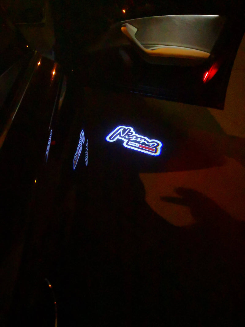 NISMO LOGO PROJECTOT LIGHTS Nr.10 (quantity 1 = 2 Logo Films /2 door lights）