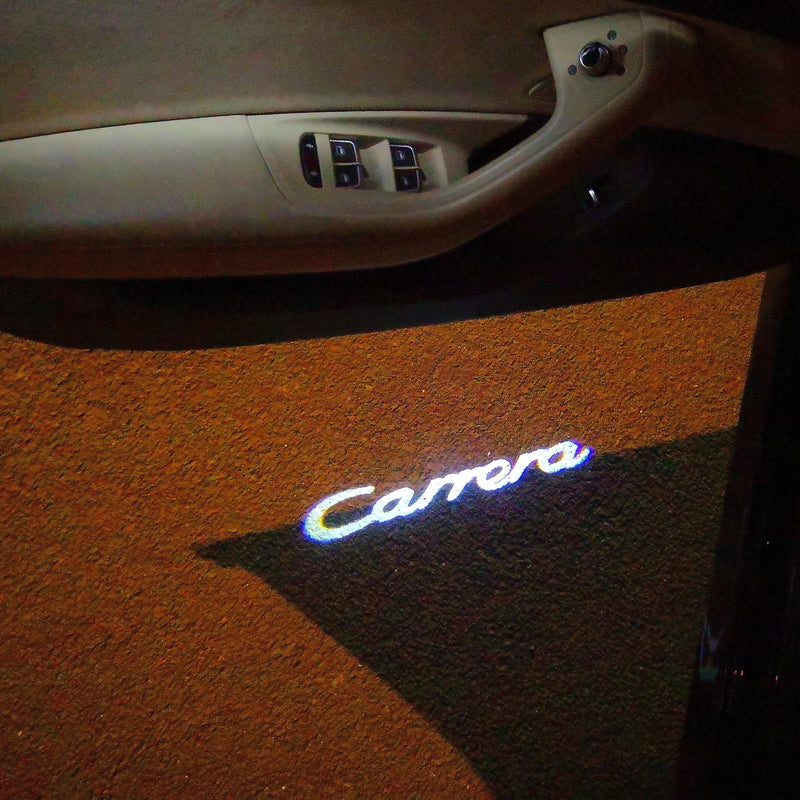 PORSCHE Carrera  LOGO PROJECTOT LIGHTS Nr.33 (quantity  1 =  2 Logo Film /  2 door lights)