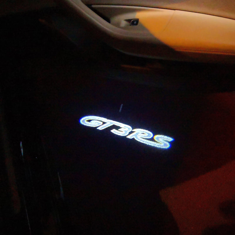 PORSCHE GT  LOGO PROJECTOT LIGHTS Nr.8005 (quantity  1 =  2 Logo Film /  2 door lights)