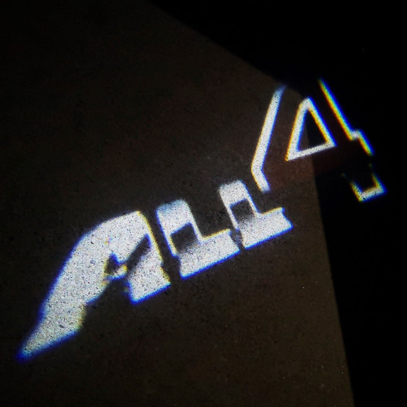 MINI ALL 4  LOGO PROJECROTR LIGHTS Nr.51 (quantity  1 =  2 Logo Film /  2 door lights)