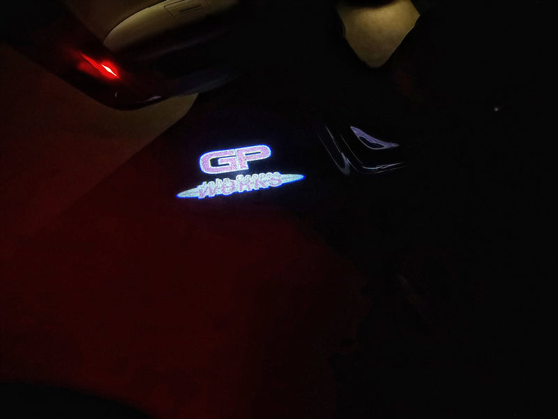 MINI GP JOHN COOPER WORKS LOGO PROJECROTR LIGHTS Nr.158 (quantity  1 =  2 Logo Film /  2 door lights)