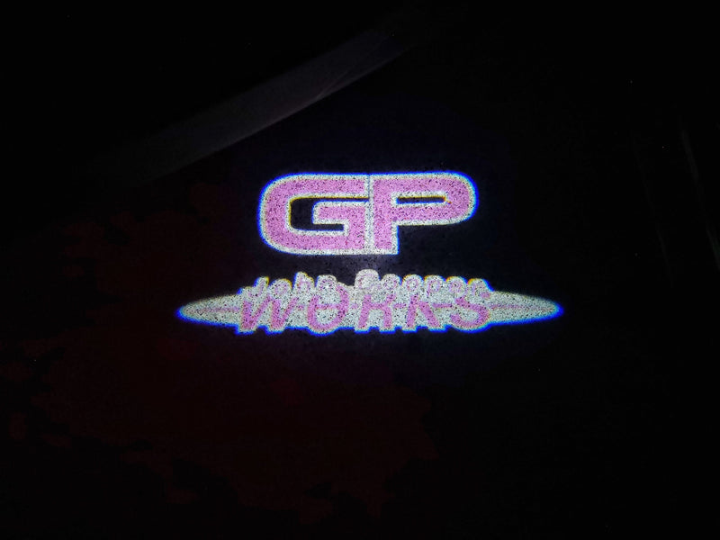 MINI GP JOHN COOPER WORKS LOGO PROJECROTR LIGHTS Nr.158 (quantity  1 =  2 Logo Film /  2 door lights)