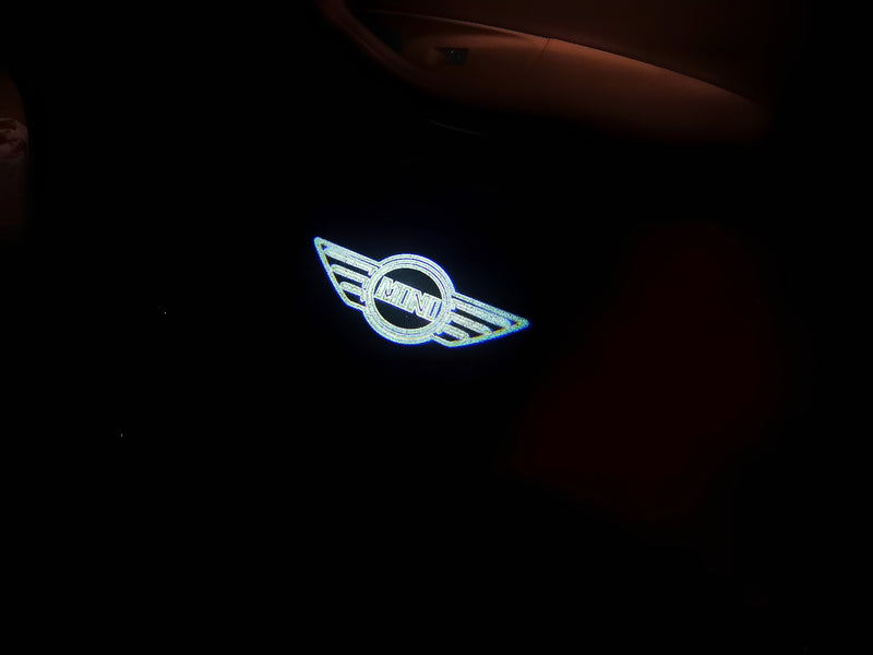 MINI ORIGINAL LOGO PROJECROTR LIGHTS Nr.20 (quantity  1 =  2 Logo Film /  2 door lights)