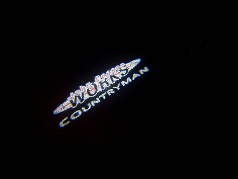 MINI  COUNTRYMAN LOGO PROJECROTR LIGHTS Nr.79 (quantity  1 =  2 Logo Film /  2 door lights)