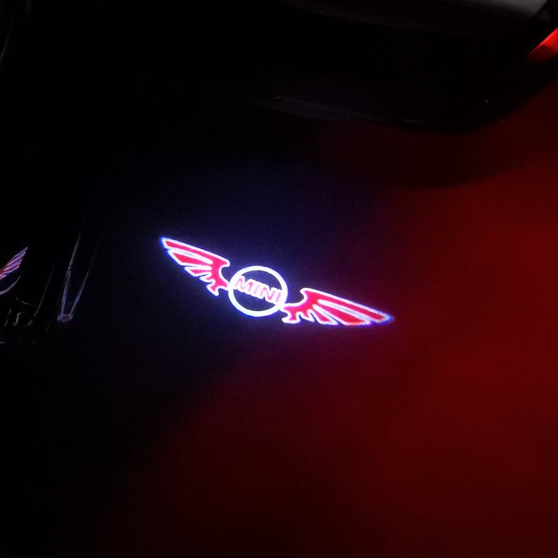 MINI ORIGINAL LOGO PROJECROTR LIGHTS Nr.50 (quantity  1 =  2 Logo Film /  2 door lights)