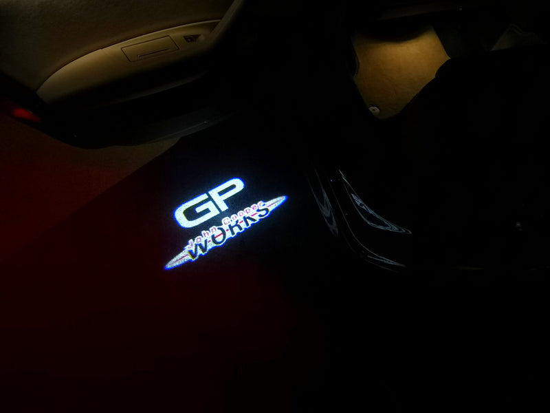 MINI GP JOHN COOPER WORKS  LOGO PROJECROTR LIGHTS Nr.159 (quantity  1 =  2 Logo Film /  2 door lights)