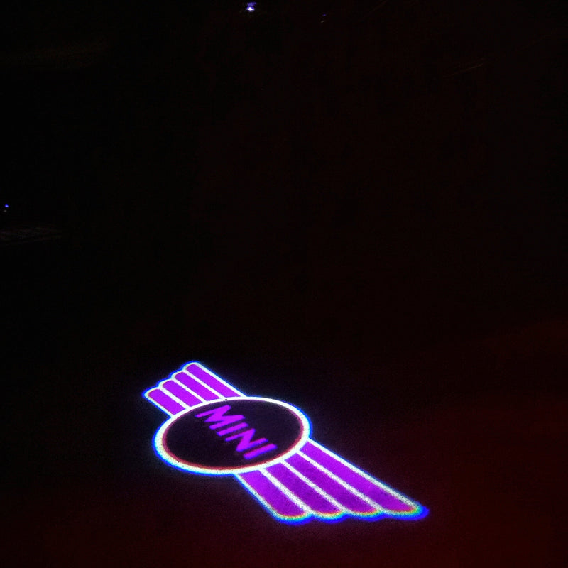 MINI ORIGINAL LOGO PROJECROTR LIGHTS Nr.23 (quantity  1 =  2 Logo Film /  2 door lights)