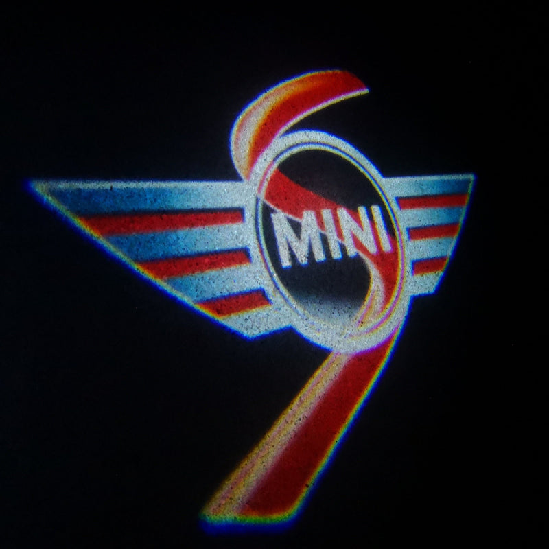 MINI S LOGO PROJECROTR LIGHTS Nr.53 (quantity  1 =  2 Logo Film /  2 door lights)