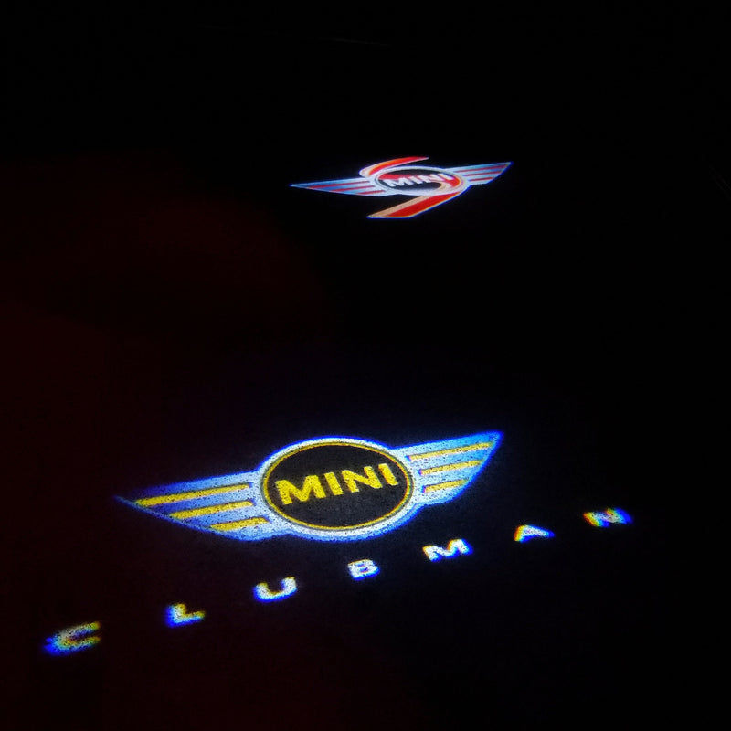 MINI CLUBMAN LOGO PROJECROTR LIGHTS Nr.95 (quantity  1 =  2 Logo Film /  2 door lights)