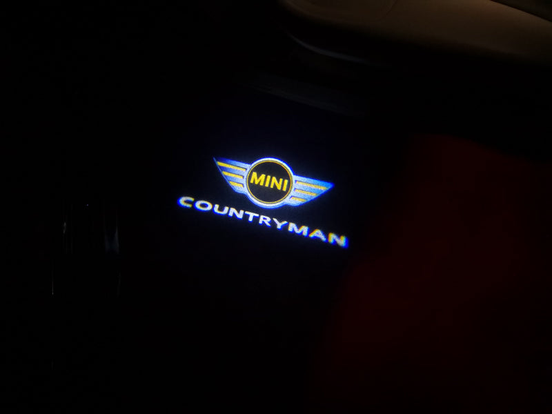 MINI COUNTRYMAN LOGO PROJECROTR LIGHTS Nr.98 (quantity  1 =  2 Logo Film /  2 door lights)