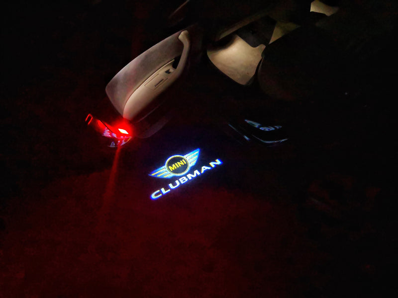 MINI CLUBMAN  LOGO PROJECROTR LIGHTS Nr.119 (quantity  1 =  2 Logo Film /  2 door lights)