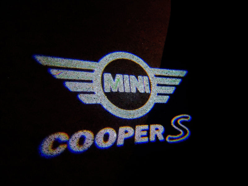 MINI COOPER S  LOGO PROJECROTR LIGHTS Nr.134 (quantity  1 =  2 Logo Film /  2 door lights)