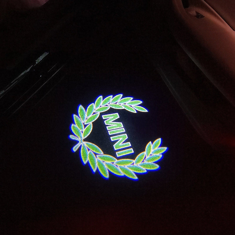 MINI ORIGINAL LOGO PROJECROTR LIGHTS Nr.90 (quantity  1 =  2 Logo Film /  2 door lights)