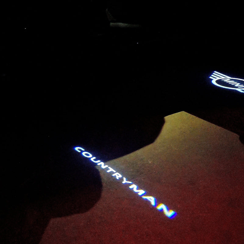 MINI COUNTRYMAN LOGO PROJECROTR LIGHTS Nr.70 (quantity  1 =  2 Logo Film /  2 door lights)