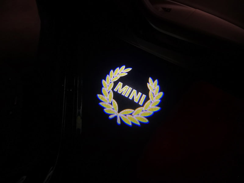 MINI ORIGINAL LOGO PROJECROTR LIGHTS Nr.88 (quantity  1 =  2 Logo Film /  2 door lights)