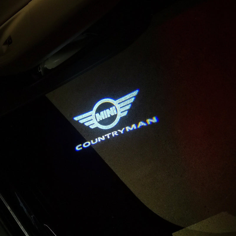 MINI COUNTRYMAN  LOGO PROJECROTR LIGHTS Nr.131 (quantity  1 =  2 Logo Film /  2 door lights)