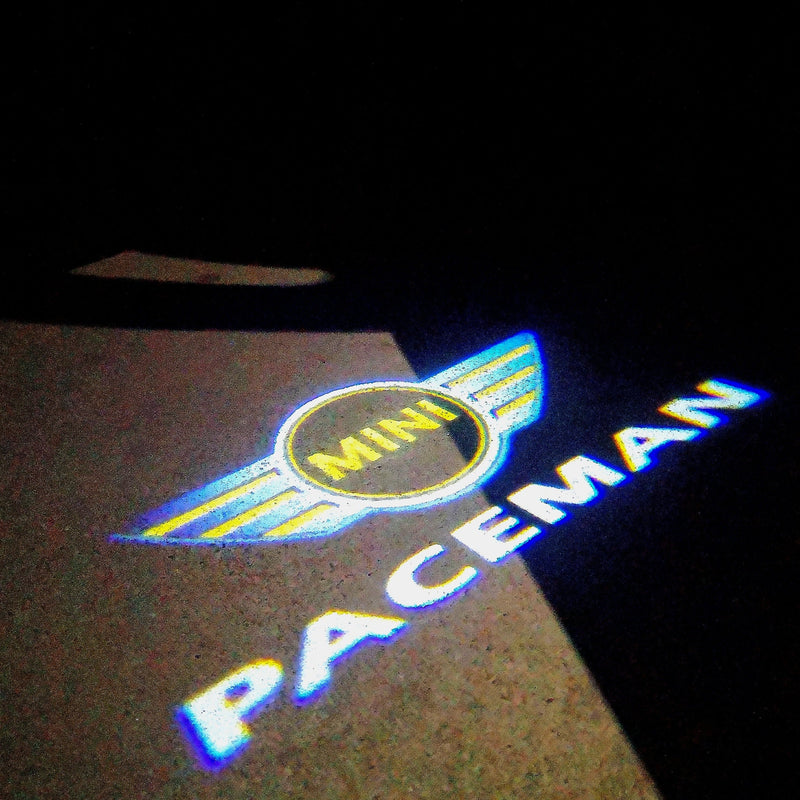 MINI PACEMAN LOGO PROJECROTR LIGHTS Nr.97 (quantity  1 =  2 Logo Film /  2 door lights)