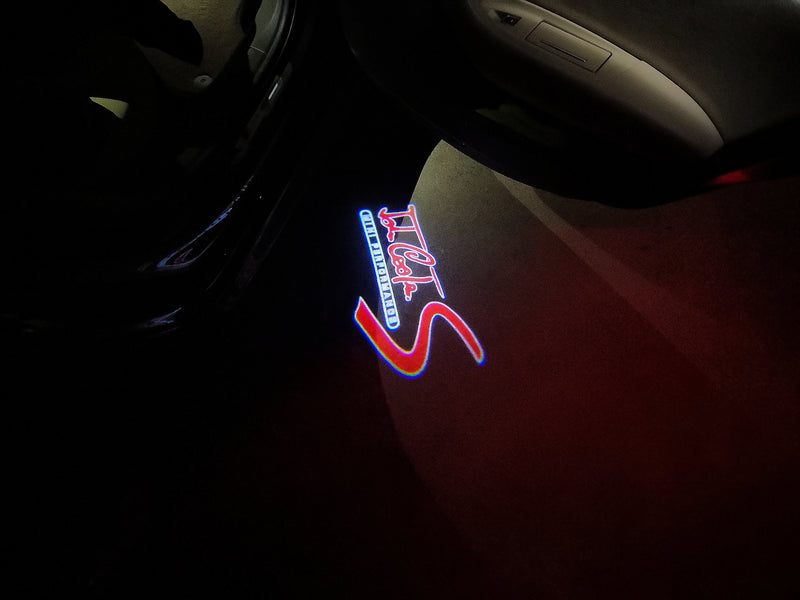 MINI JOHN COOPER S LOGO PROJECROTR LIGHTS Nr.108 (quantity  1 =  2 Logo Film /  2 door lights)