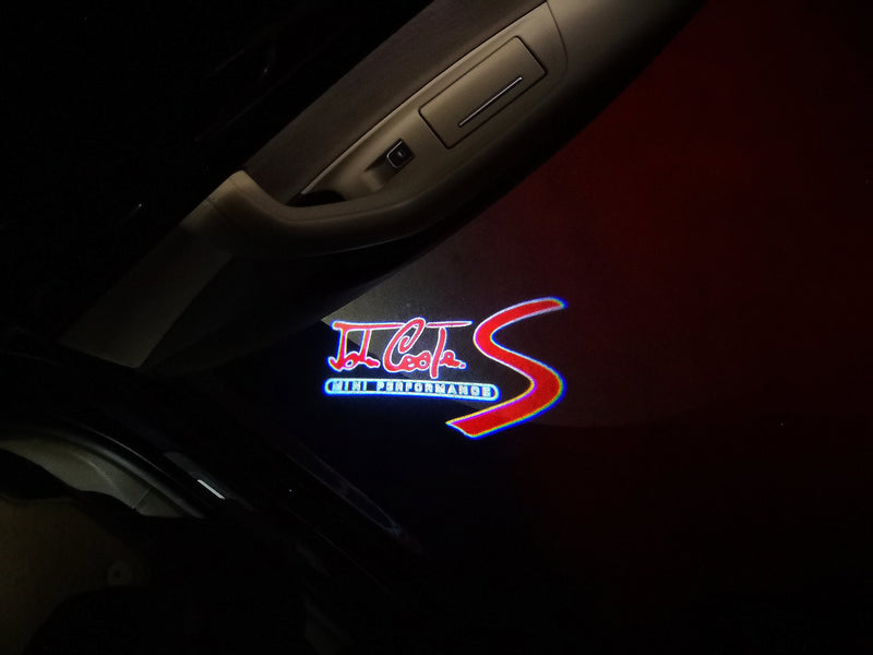 MINI JOHN COOPER S LOGO PROJECROTR LIGHTS Nr.108 (quantity  1 =  2 Logo Film /  2 door lights)