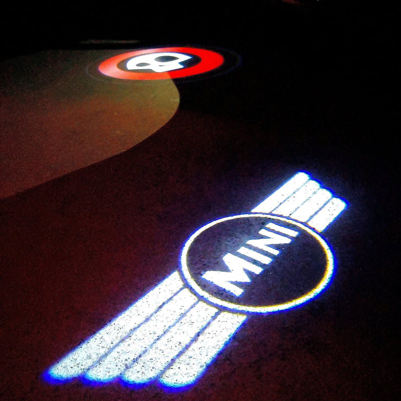 MINI ORIGINAL LOGO PROJECROTR LIGHTS Nr.31 (quantity  1 =  2 Logo Film /  2 door lights)