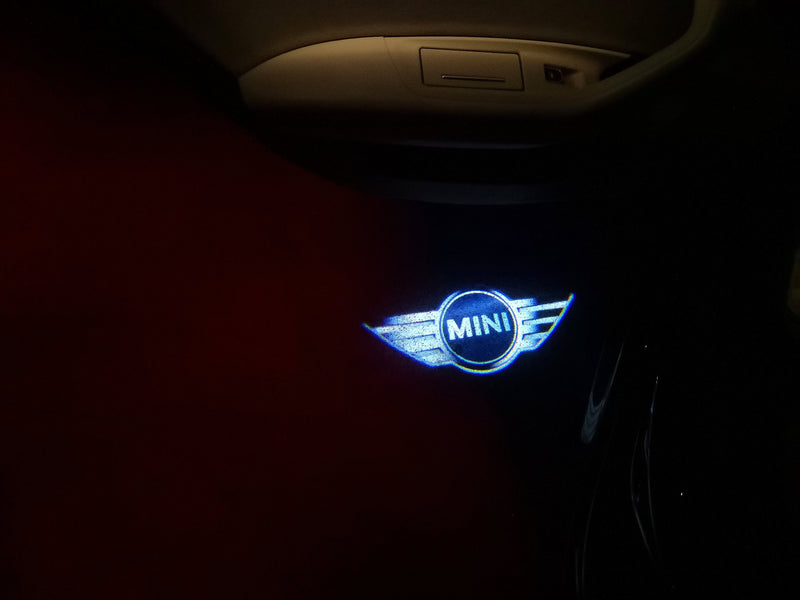 MINI ORIGINAL LOGO PROJECROTR LIGHTS Nr.06 (quantity  1 =  2 Logo Film /  2 door lights)